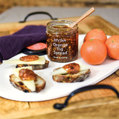 Divina Orange Fig Spread Jam, 9 oz - Pack of 2
