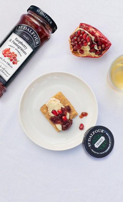 St. Dalfour Raspberry & Pomegranate Fruit Spread - 10oz - 100% from Fruit, No Artificial Ingredients, Non-GMO, No Cane Sugars, All Natural, Made in France - Pack of 2