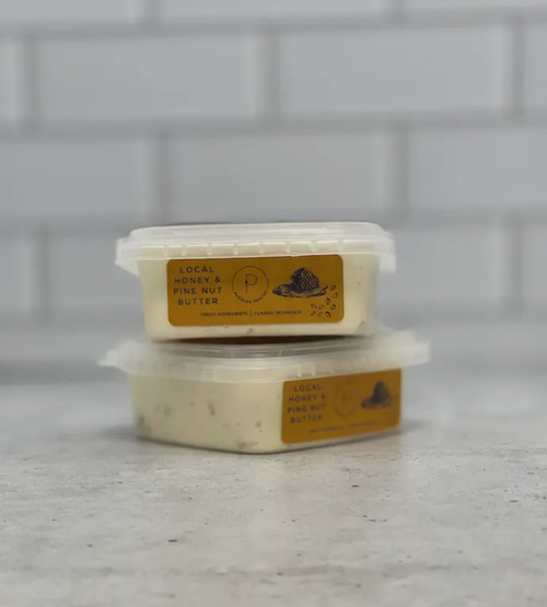 French Whipped Local Honey & Pine Nut Butter, Gluten Free, Soy Free, Vegetarian,6 oz - Pack of 2