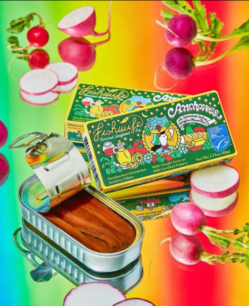 Fishwife Cantabrian Anchovies, Wild-Caught & Hand-Packed with Spanish Extra Virgin Olive Oil | MSC-Certified Sustainable Seafood, High Protein, Gluten Free, Paleo Friendly, Omega-3s - Pack of 3