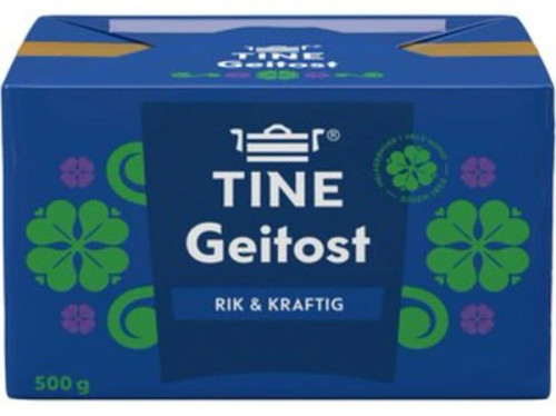 Tine Ekte Geitost Norwegian Brown Cheese, Real Goat Cheese, 500g