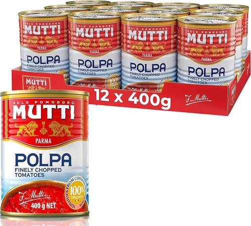 Mutti Crushed Tomatoes (Polpa), 14 oz - Pack of 12