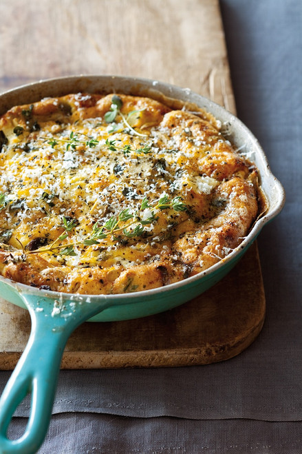 Mushroom, Goat Cheese and Herb Frittata - (Free Recipe below)
