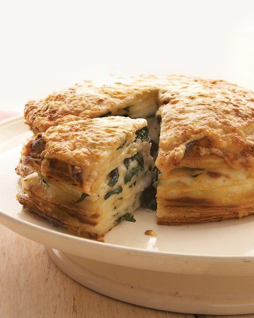 Spinach Gruyere Gateau de Crepes - (Free Recipe below)