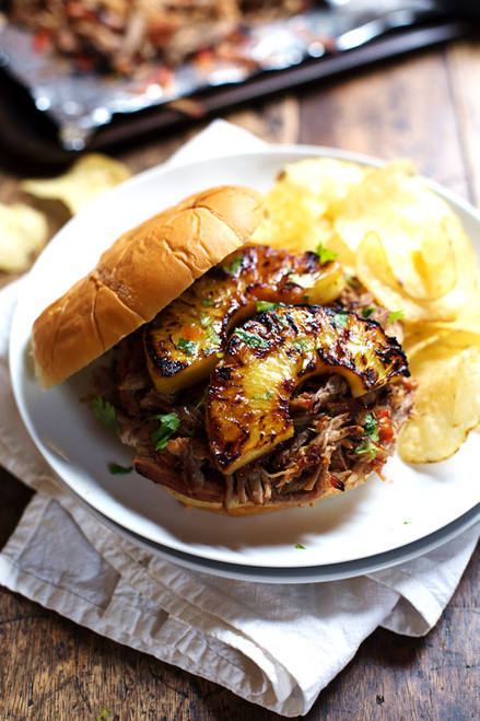 Grilled Pineapple Pork Sandwiches - (Free Recipe below)