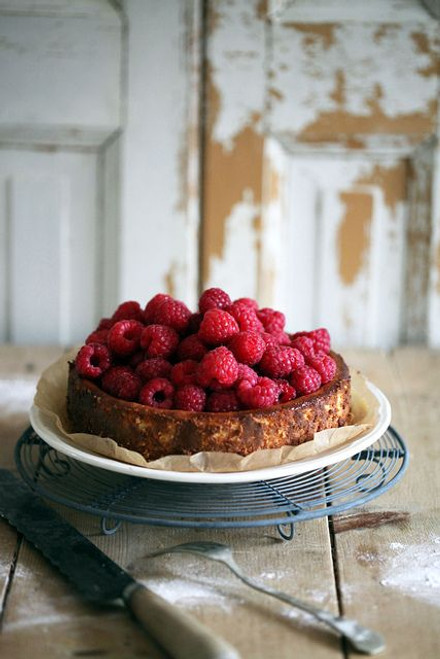 Raspberry Cheesecake with Grand Marnier - (Free Recipe below)