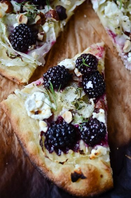 Blackberry Fennel Goat Cheese Pizza - (Free Recipe below)