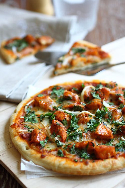 Chicken Tikka Masala Pizza - (Free Recipe below)