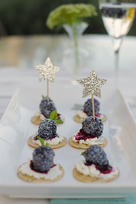Star Blackberry Goat Cheese Display