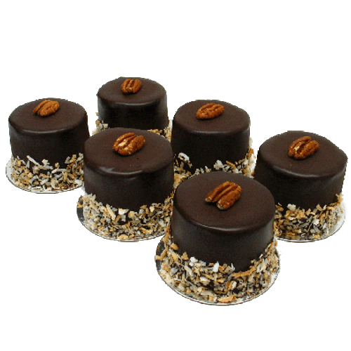 German Chocolate Mini Cakes - Six Included