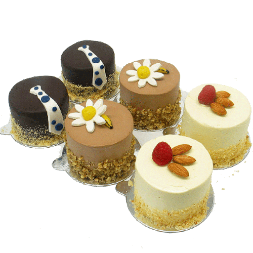 Mr & Mrs Mini Cake Sampler - Six Included