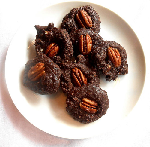 Hot Chocolate Belgian Fudge Pecans Cayenne Cookies - One Dozen