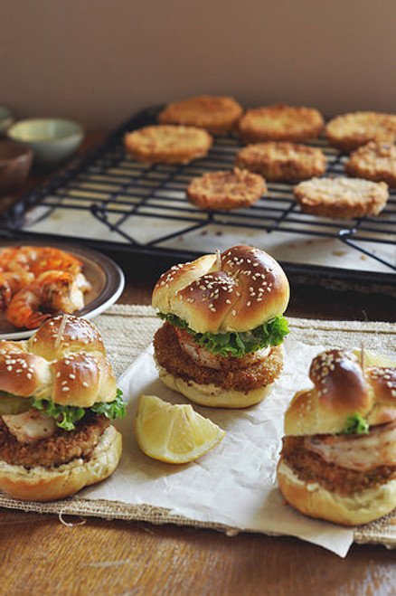 Fried Green Tomato and Shrimp Sliders - (Free Recipe below)