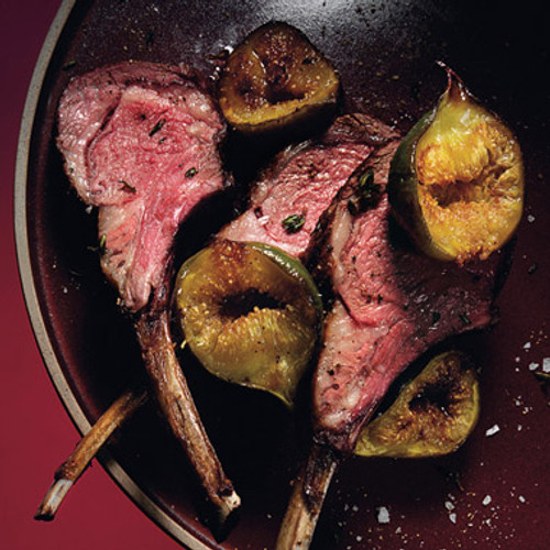 Lamb Chops with Fresh Herbs and Roasted Figs - (Free Recipe below)