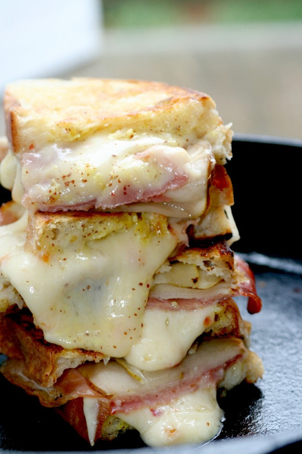 Habanero Jack Grilled Cheese with Pears & Prosciutto - (Free Recipe below)