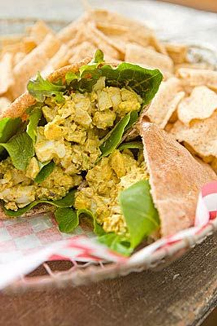 Curried Egg Salad Sandwiches with Pistachios and Arugula - (Free Recipe below)