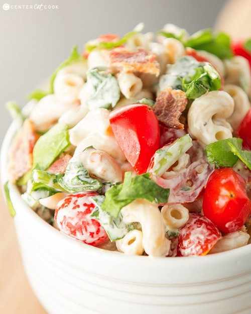 BLT Pasta Salad - (Free Recipe below)