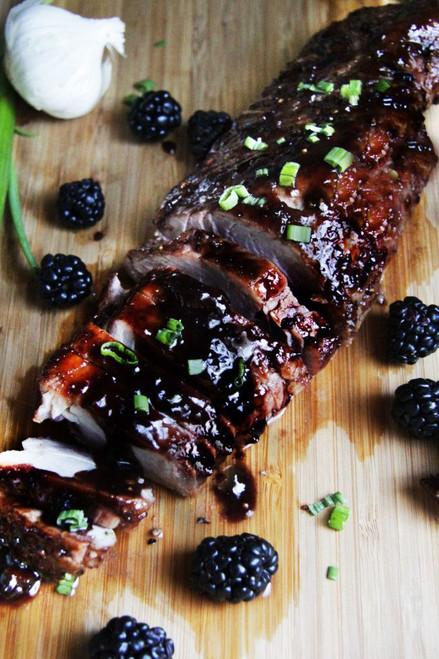 Blackberry Hoisin Ginger Pork Tenderloin - (Free Recipe below)
