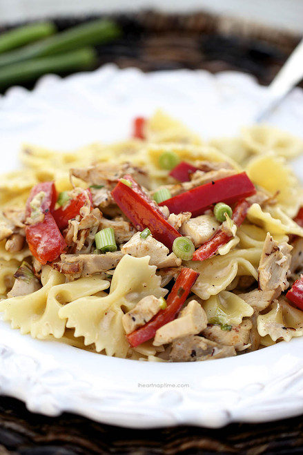 Lemon and Pepper Creamy Chicken Pasta - (Free Recipe below)