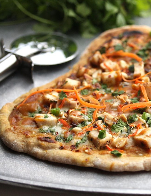Thai Peanut and Chicken Flatbread - (Free Recipe below)