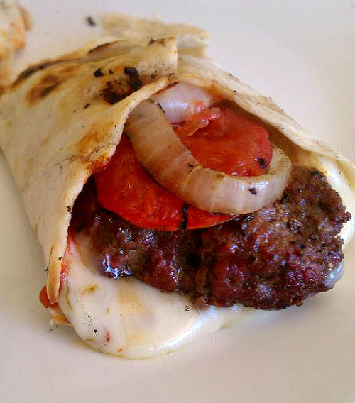 Grilled Pepperjack Cheeseburger Wraps - (Free Recipe below)