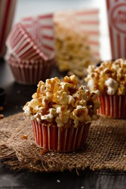 Brown Butter Salted Caramel Popcorn Cupcakes - One Dozen
