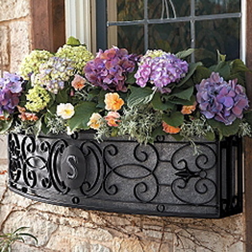 Custom Wrought Iron Window Planters Boxes, Balcony Covers, Rails and more