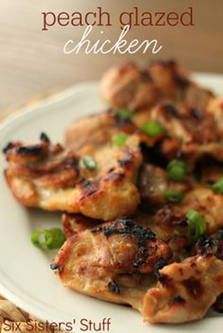 Peach Glazed Chicken - (Free Recipe below)