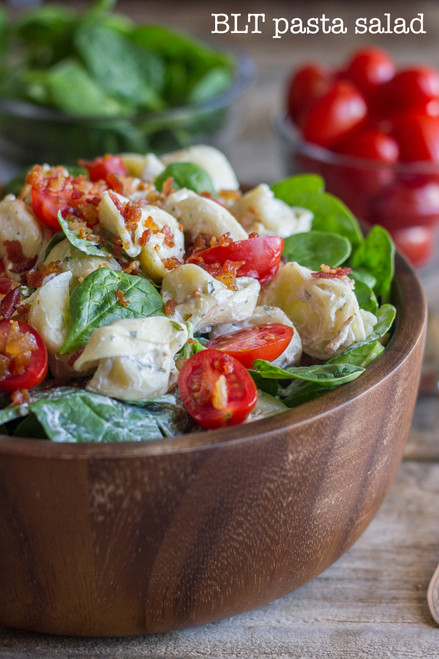 Fresh BLT PASTA SALAD - (Free Recipe below)