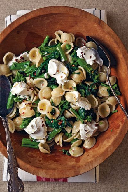 Orecchiette with Rapini and Goat Cheese - (Free Recipe below)