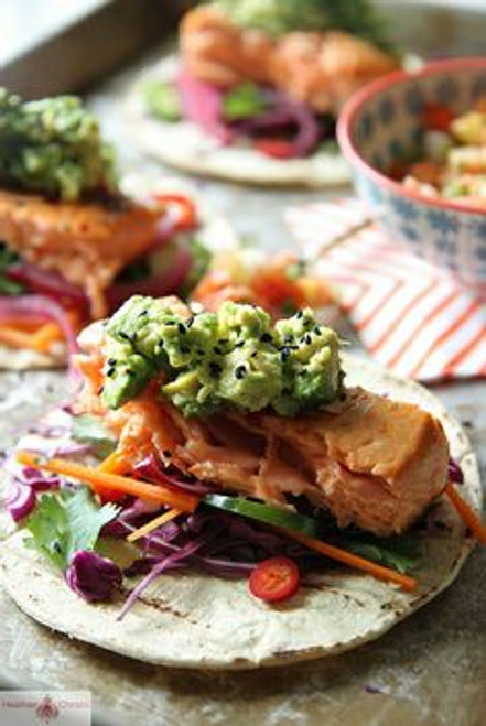 Asian Salmon Tacos - (Free Recipe below)