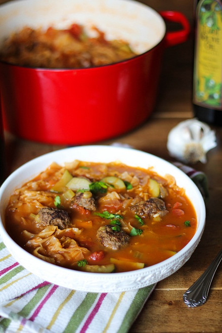 Sicilian Meatball Soup with Cabbage - (Free Recipe below)