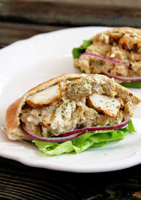 Tandoori Chicken Salad Sandwich - (Free Recipe below)