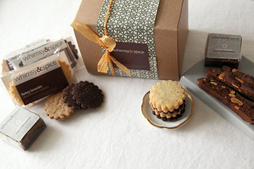 Cookie Gift Box, Whimsy and Spice Classic Sampler - cookies, biscotti, brownies