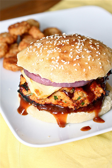BBQ Chicken Burgers - (Free Recipe below)