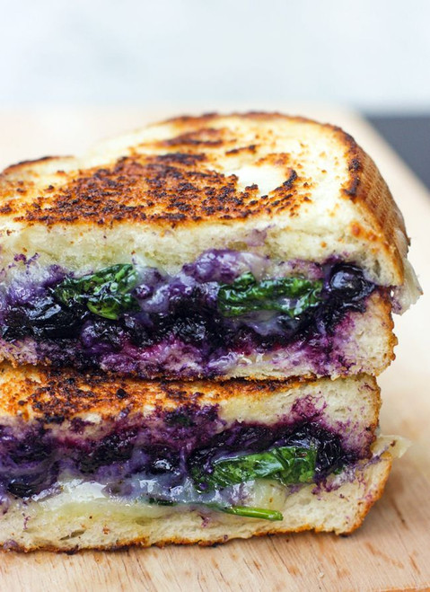 Balsamic Blueberry Grilled Cheese Sandwich - (Free Recipe below)