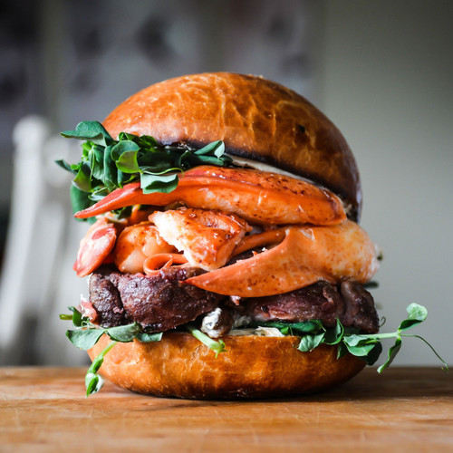 Surf and Turf Lobster Burger - (Free Recipe below)