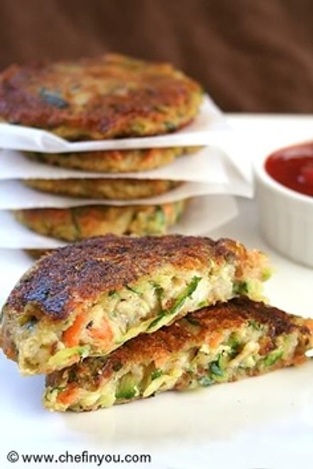 Carrot, Zucchini, Potato Cake Patties - (Free Recipe below)