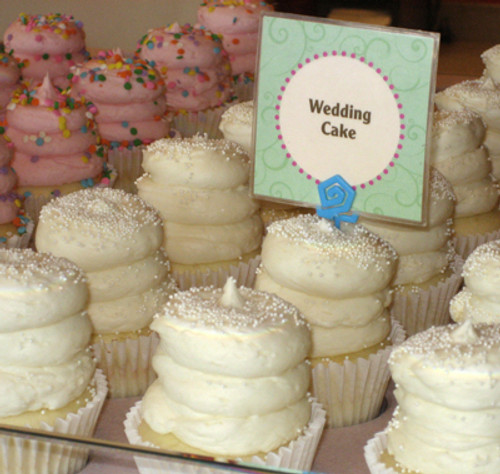 Elegant Wedding Cake Cupcakes - One Dozen