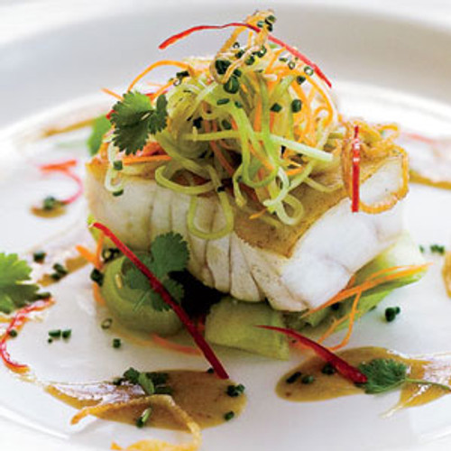 Grouper with Cucumber Salad and Soy Mustard - (Free Recipe below)