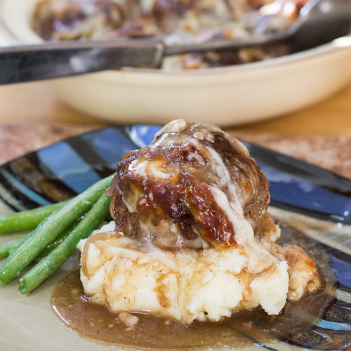 French Onion Stuffed Meatballs - (Free Recipe below)