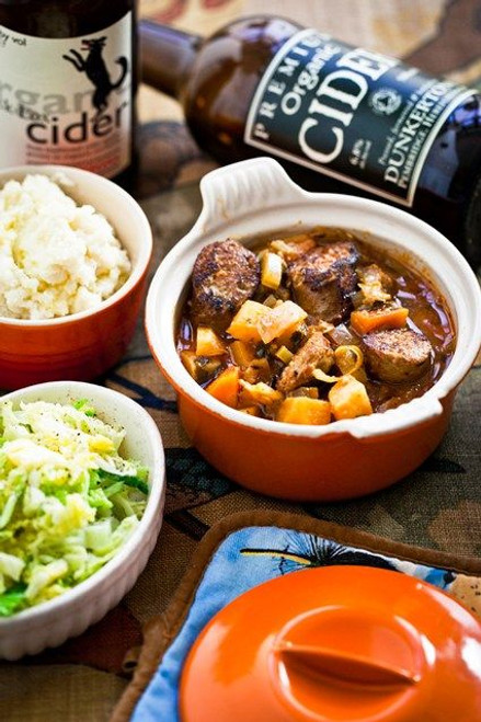 Sausage and Cider Stew, Hemsley & Hemsley: - (Free Recipe below)