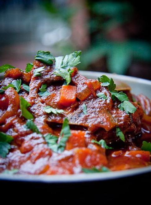 South African Tomato Stew Tamatie Bredie - (Free Recipe below)