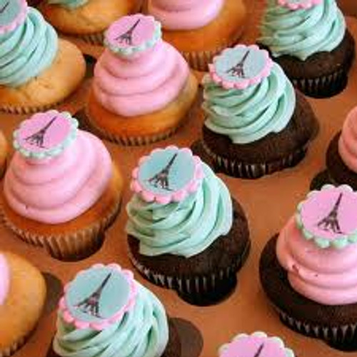 Eiffel Tower Cupcakes - One Dozen