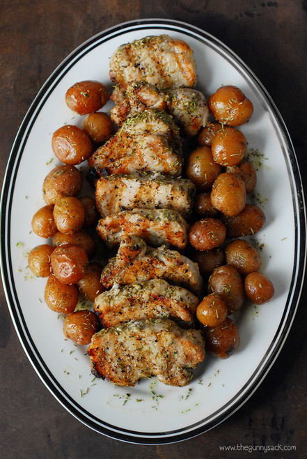 Garlic Rosemary Pork Tenderloin - (Free Recipe below)