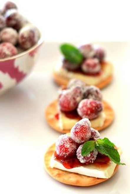 Sparkling Cranberry Brie Bites  - (Free Recipe below)