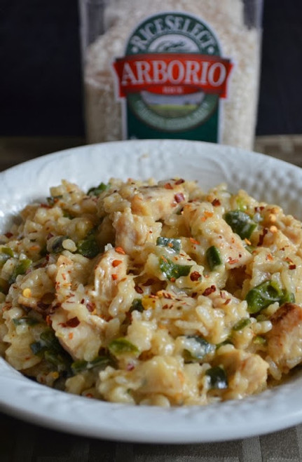 SPICY CHICKEN POBLANO RISOTTO - (Free Recipe below)