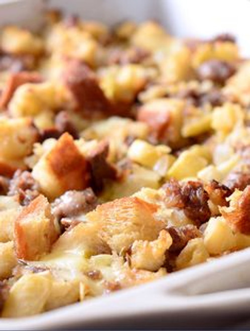 Sausage, Apple and Brie Stuffing - (Free Recipe below)
