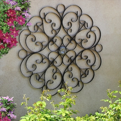 Tuscan Medallion Scroll Wall Grille