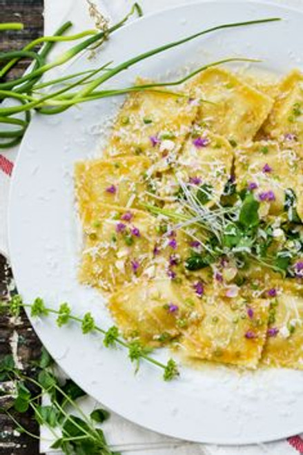 Ravioli in Spiced Butter Sauce - (Free Recipe below)